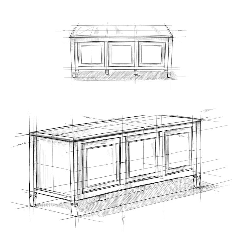 WYNDENHALL Hampshire - Cassapanca/Panca contenitore tradizionale in LEGNO MASSELLO, larga 51 pollici - 51 L x 18 P x 20,75 A