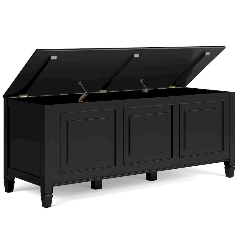 WYNDENHALL Hampshire - Cassapanca/Panca contenitore tradizionale in LEGNO MASSELLO, larga 51 pollici - 51 L x 18 P x 20,75 A