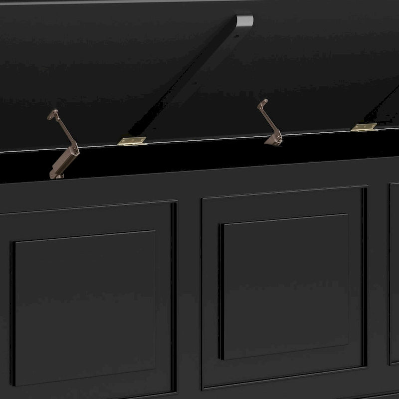 WYNDENHALL Hampshire - Cassapanca/Panca contenitore tradizionale in LEGNO MASSELLO, larga 51 pollici - 51 L x 18 P x 20,75 A