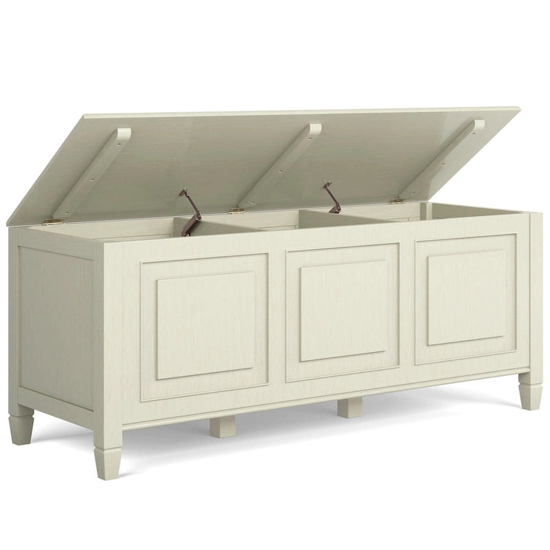 WYNDENHALL Hampshire - Cassapanca/Panca contenitore tradizionale in LEGNO MASSELLO, larga 51 pollici - 51 L x 18 P x 20,75 A