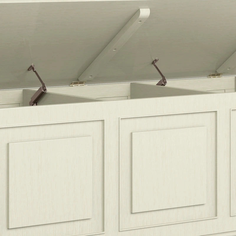 WYNDENHALL Hampshire - Cassapanca/Panca contenitore tradizionale in LEGNO MASSELLO, larga 51 pollici - 51 L x 18 P x 20,75 A