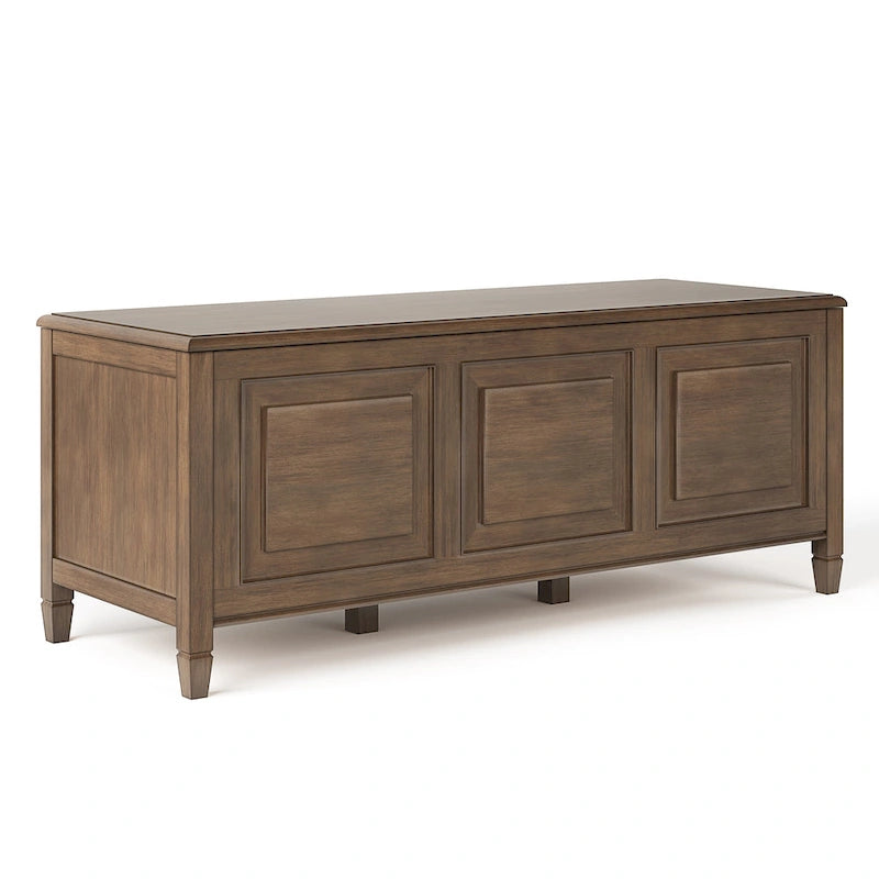 WYNDENHALL Hampshire - Cassapanca/Panca contenitore tradizionale in LEGNO MASSELLO, larga 51 pollici - 51 L x 18 P x 20,75 A