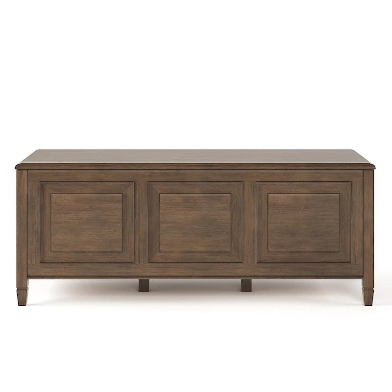 WYNDENHALL Hampshire - Cassapanca/Panca contenitore tradizionale in LEGNO MASSELLO, larga 51 pollici - 51 L x 18 P x 20,75 A