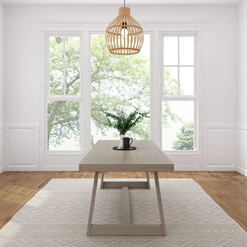 Plank and Beam Classic Solid Wood Conference Dining Table - 94