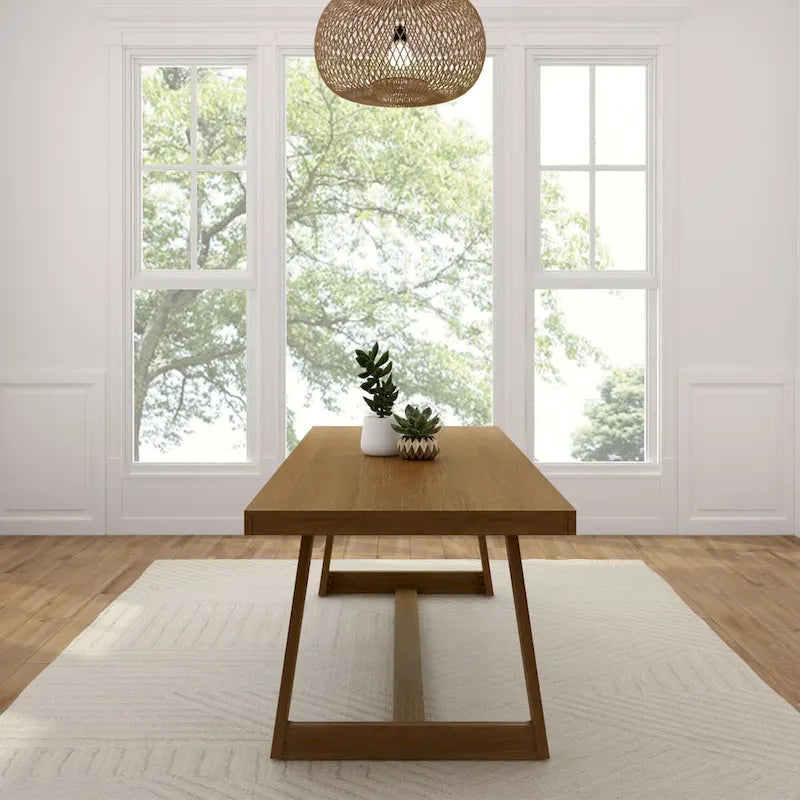 Plank and Beam Classic Solid Wood Conference Dining Table - 94