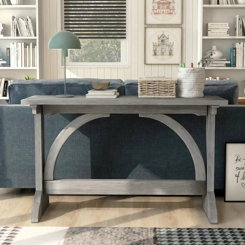 Consolle Catrina Rustic Oak Finish da 47 pollici di Furniture of America