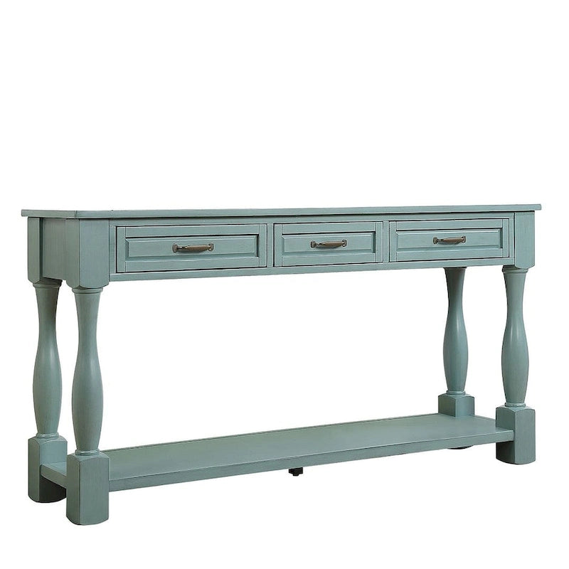 Consolle da divano lunga 161 cm con 3 cassetti per ingresso, retro divano, corridoio, atrio