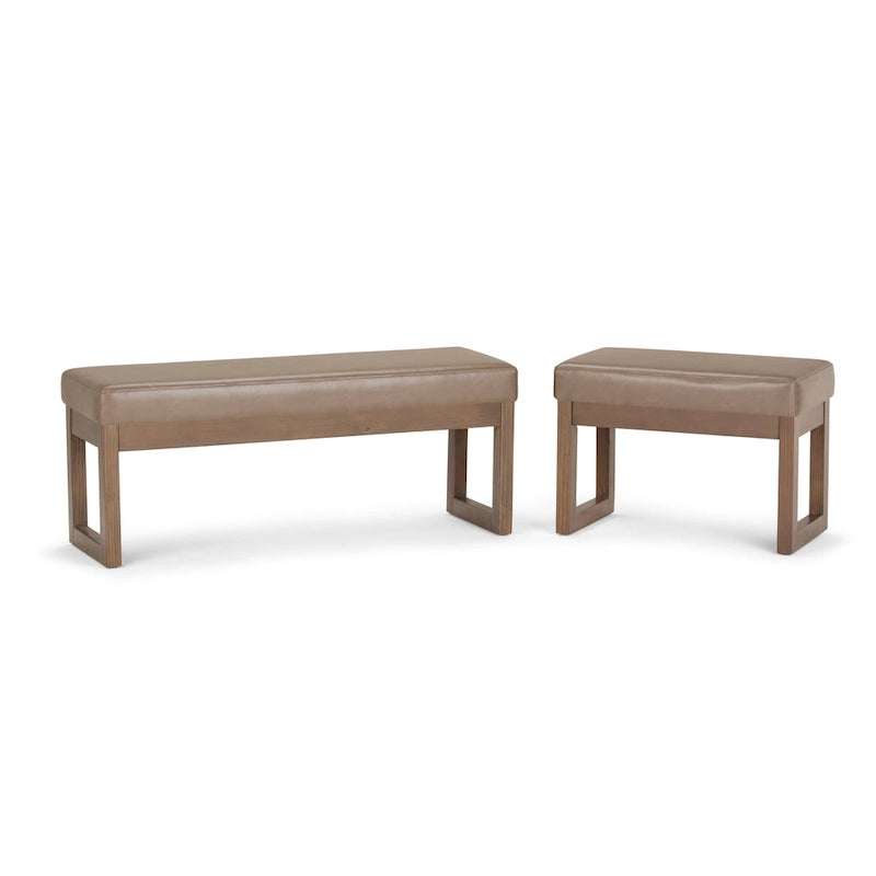 WYNDENHALL Madison 26 inch Wide Contemporary Rectangle Ottoman Bench