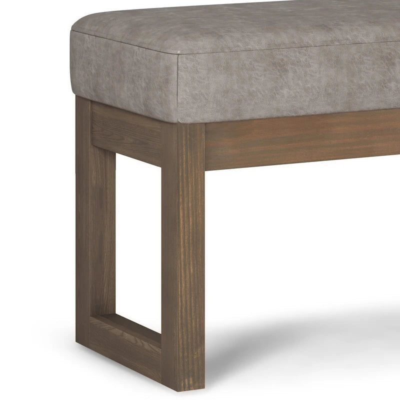 WYNDENHALL Madison 26 inch Wide Contemporary Rectangle Ottoman Bench