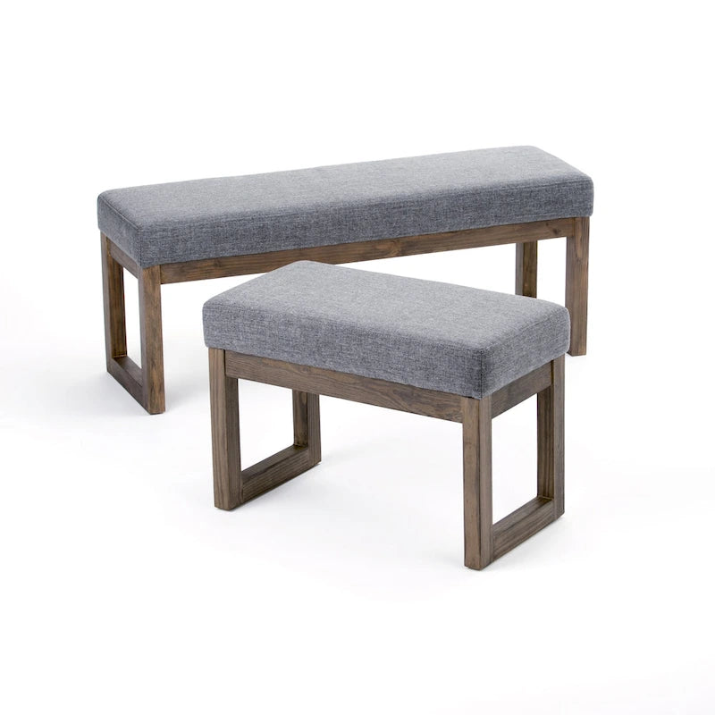 WYNDENHALL Madison 26 inch Wide Contemporary Rectangle Ottoman Bench