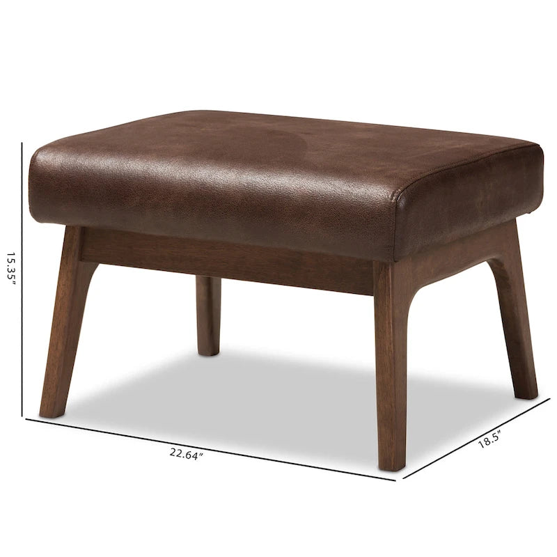 Pouf Mid-Century di Baxton Studio