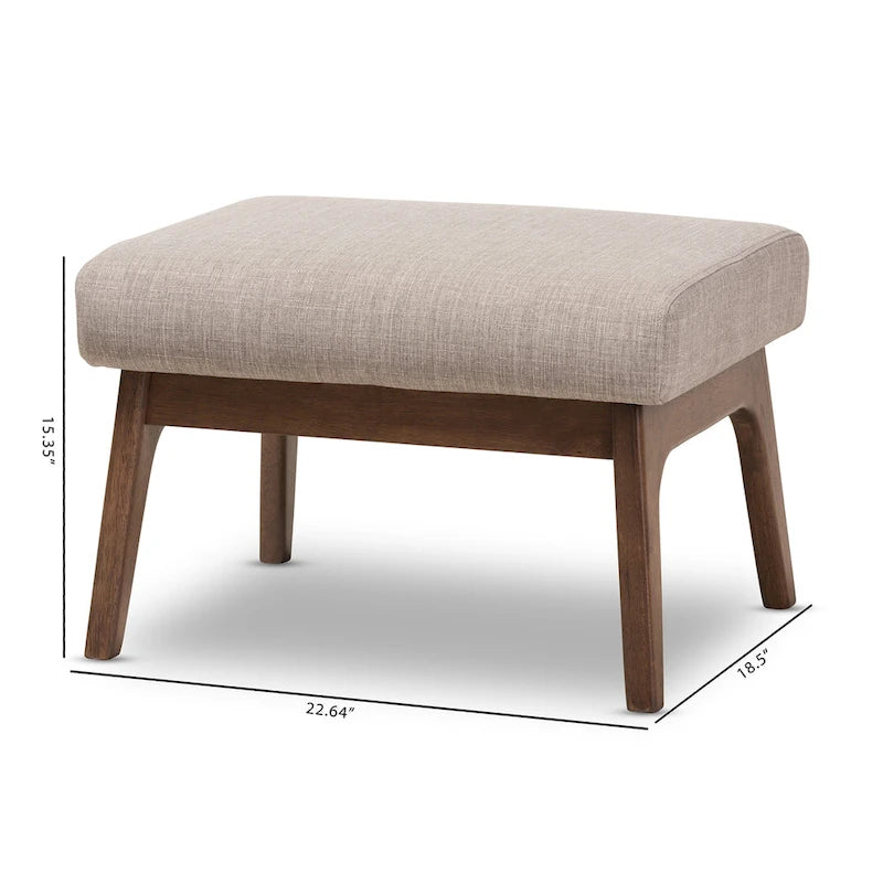 Pouf Mid-Century di Baxton Studio