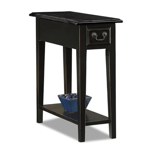 Leick Home One Drawer Narrow Side Table with Shelf