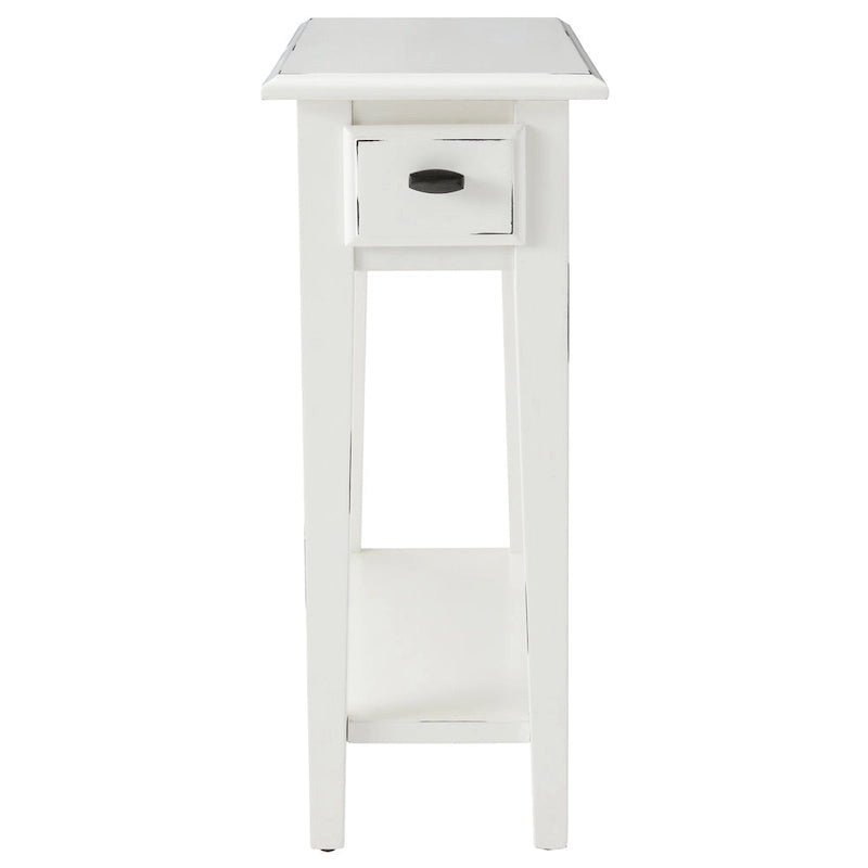 Leick Home One Drawer Narrow Side Table with Shelf