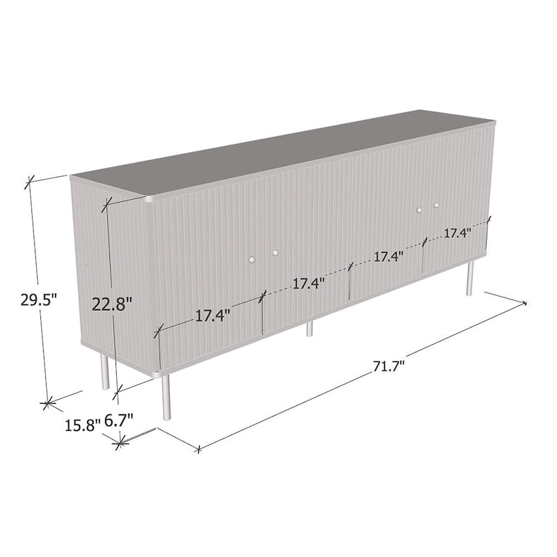 Credenza Camelia 4D 72