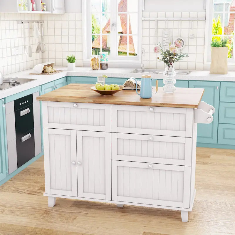 Set tavolo da cucina stile rustico con anta a ribalta