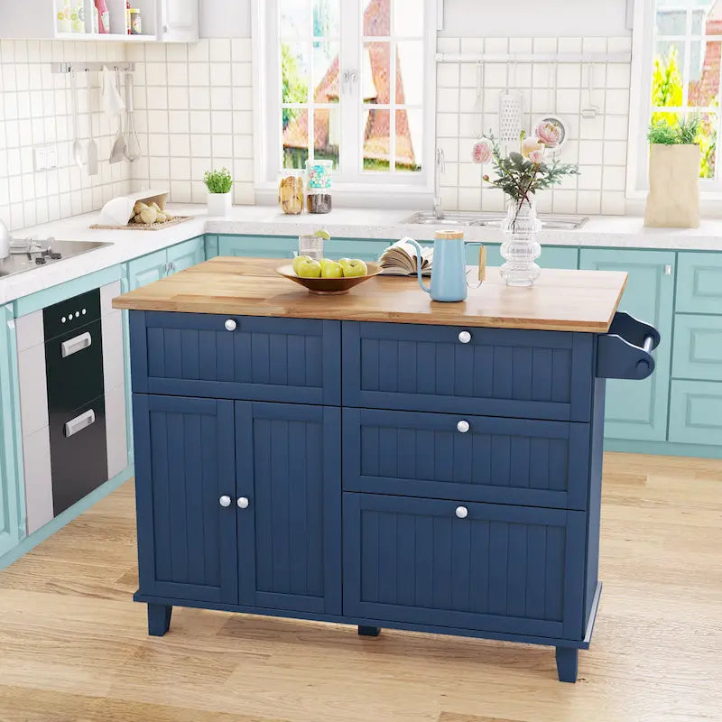 Set tavolo da cucina stile rustico con anta a ribalta
