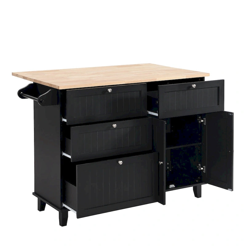 Set tavolo da cucina stile rustico con anta a ribalta