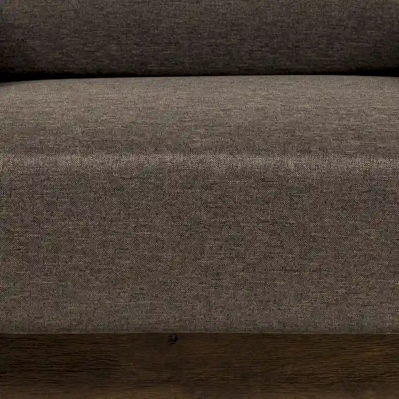 Jimo Rustic Oak and Linen Fabric 3-Piece Sofa Set by Furniture of America