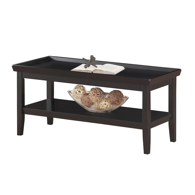 Convenience Concepts Ledgewood Coffee Table with Shelf