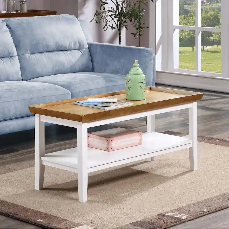 Convenience Concepts Ledgewood Coffee Table with Shelf
