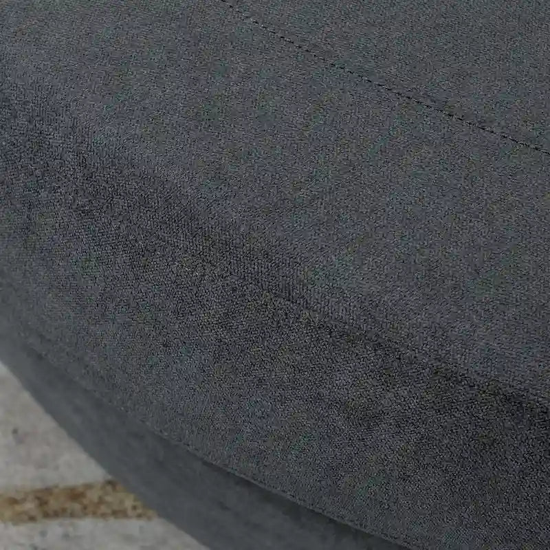 Elegante Poltrona a Botte Girevole Rotonda Larga 54, Una Poltrona e Mezza