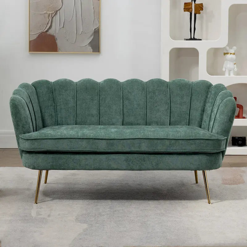 Divanetto Imbottito Stile Mid-Century Modern 59W