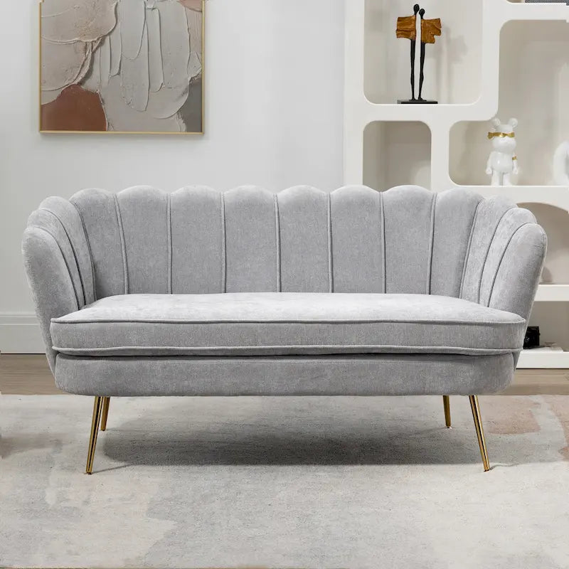 Divanetto Imbottito Stile Mid-Century Modern 59W