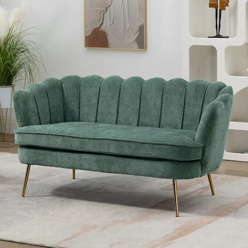 Divanetto Imbottito Stile Mid-Century Modern 59W