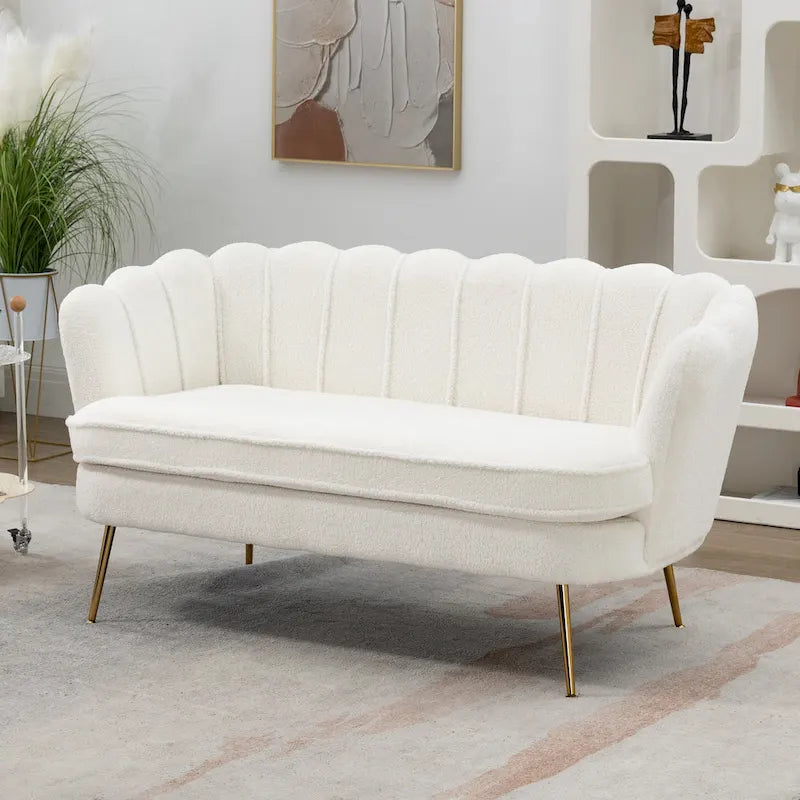 Divanetto Imbottito Stile Mid-Century Modern 59W