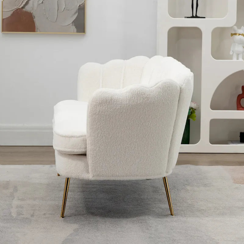 Divanetto Imbottito Stile Mid-Century Modern 59W