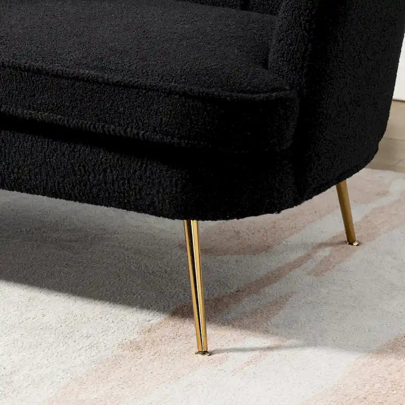 Divanetto Imbottito Stile Mid-Century Modern 59W