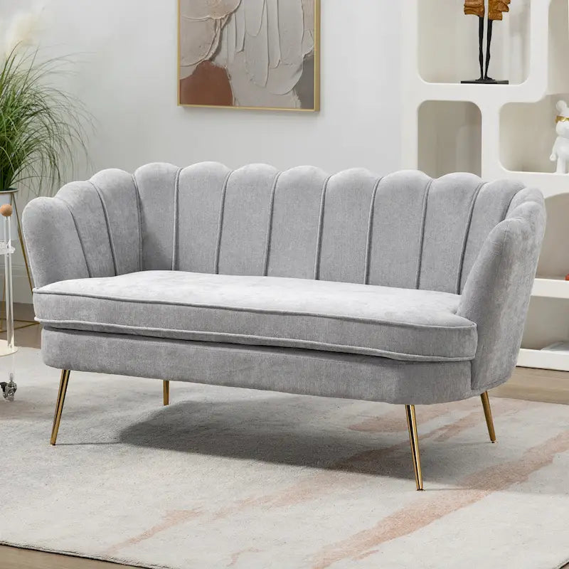 Divanetto Imbottito Stile Mid-Century Modern 59W