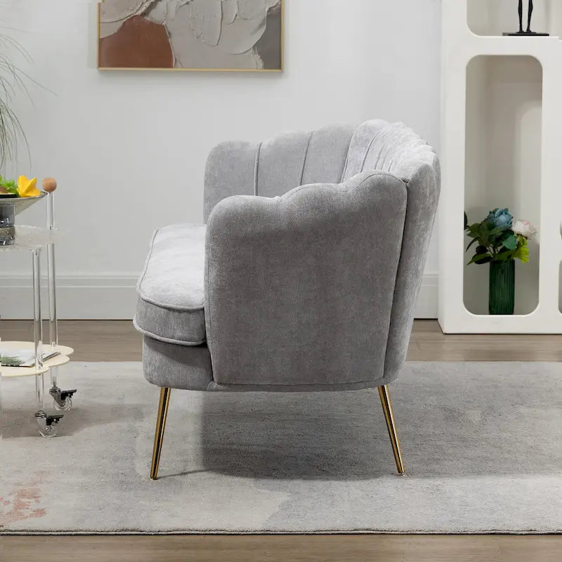 Divanetto Imbottito Stile Mid-Century Modern 59W