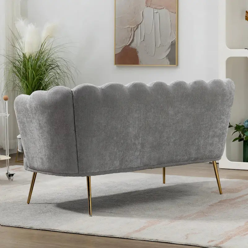 Divanetto Imbottito Stile Mid-Century Modern 59W