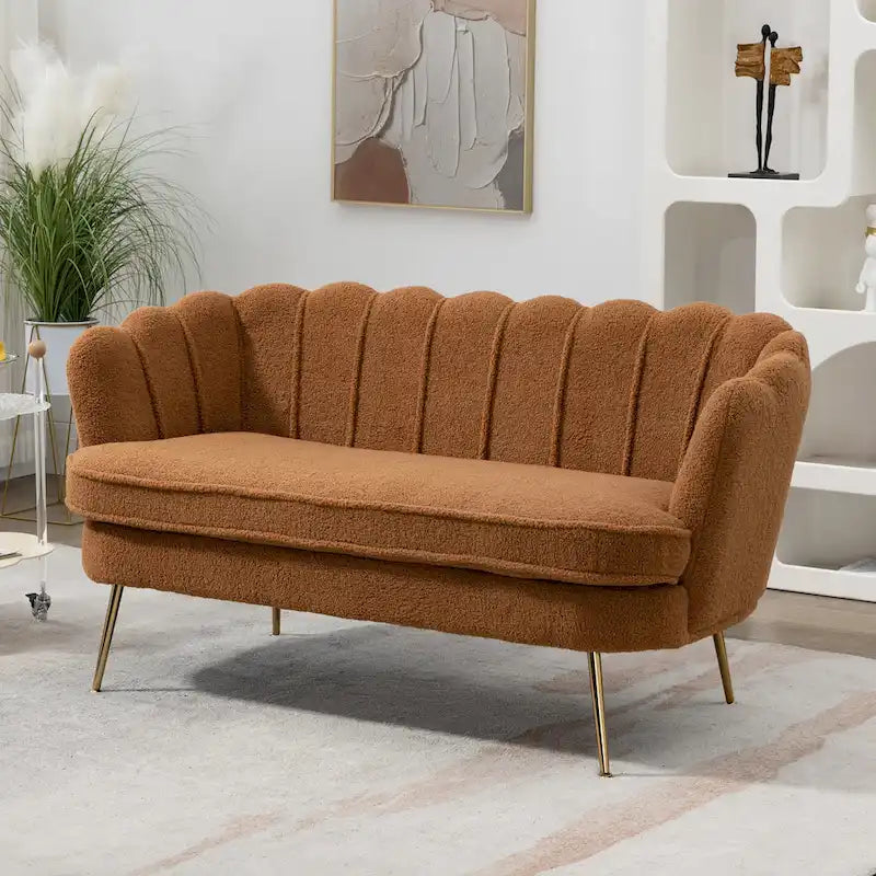 Divanetto Imbottito Stile Mid-Century Modern 59W