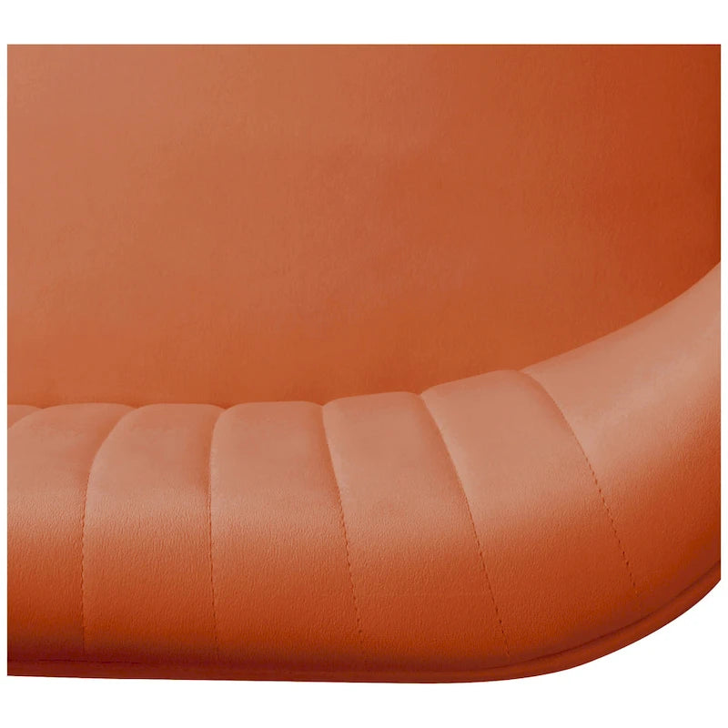 Divanetto Farrah rivestito in velluto poliestere, largo 117 cm - Senza braccioli/Schienale smerlato