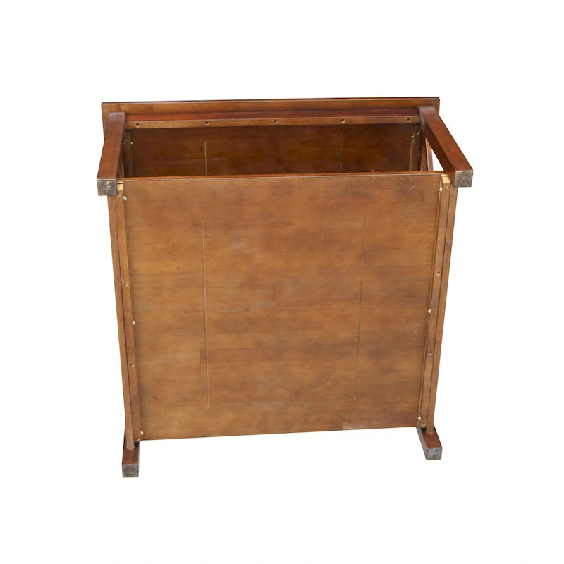 International Concepts Hampton Tavolino da Salotto Quadrato in Legno Massello - 91 x 91 cm