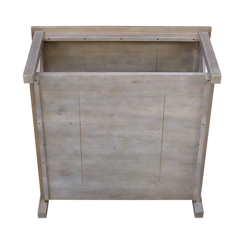 International Concepts Hampton Tavolino da Salotto Quadrato in Legno Massello - 91 x 91 cm