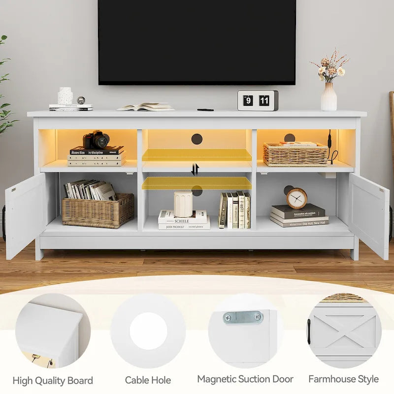 Mobile TV Moasis Farmhouse per TV da 65/55 pollici