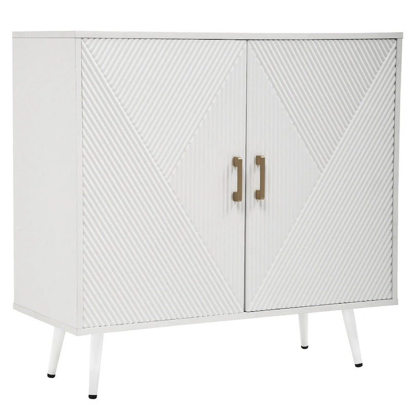 Moasis Mobile Basso Moderno in Legno a 2 Ante