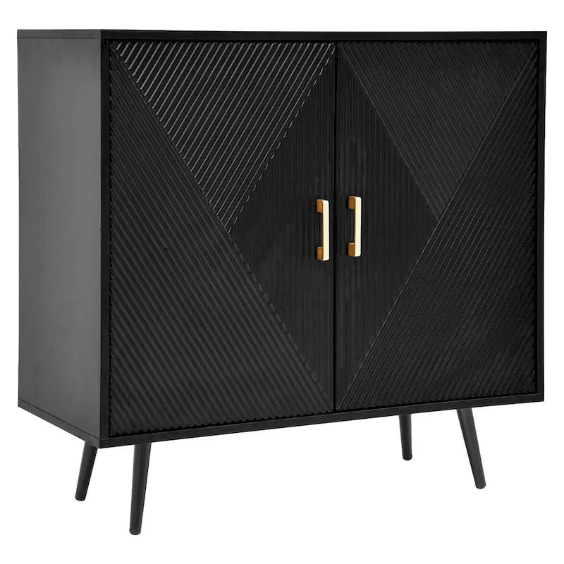 Moasis Mobile Basso Moderno in Legno a 2 Ante