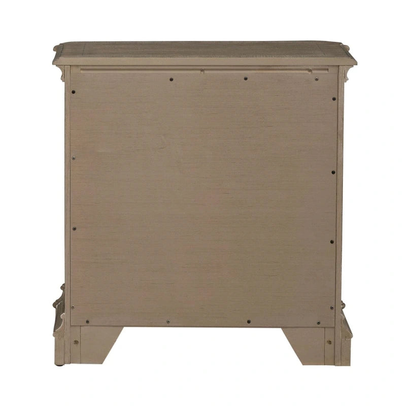 Letto con pannelli, cassettiera con specchio e comodino Magnolia Manor