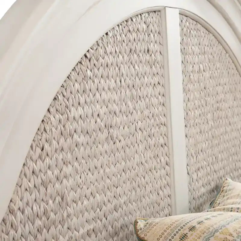 Testiera in tessuto di erba marina intrecciata Roanoke Dove White