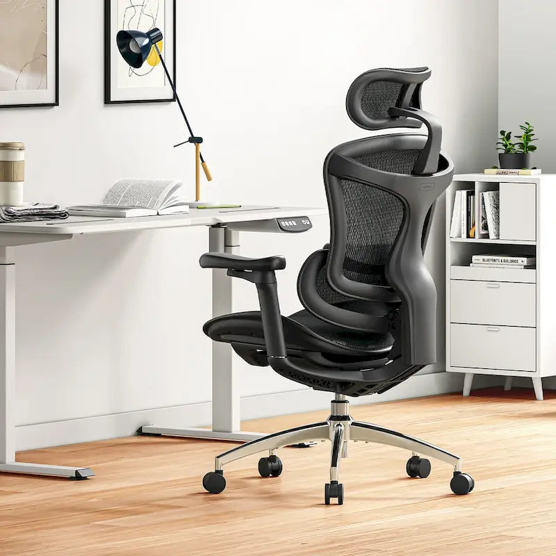 SIHOO Ergonomic Ofiice Chair Doro-C300, Auto-Adaptive Lumbar Support, and 3D Linkage Armrests, Black - 78*70*125