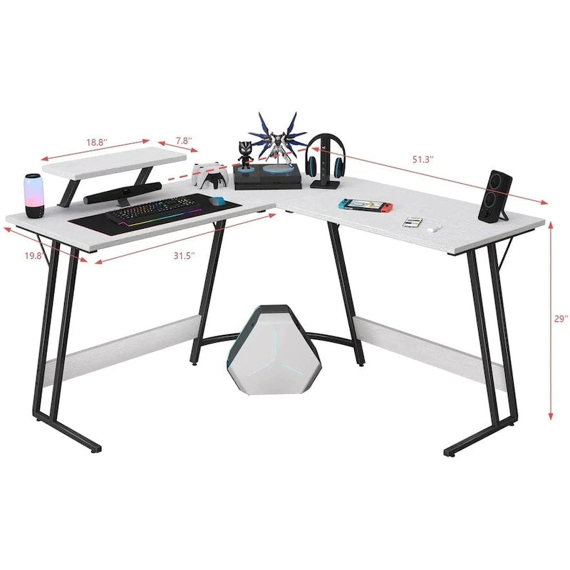 Homall Scrivania da Gioco a L Scrivania ad Angolo per Computer Scrivania per PC Tavolo