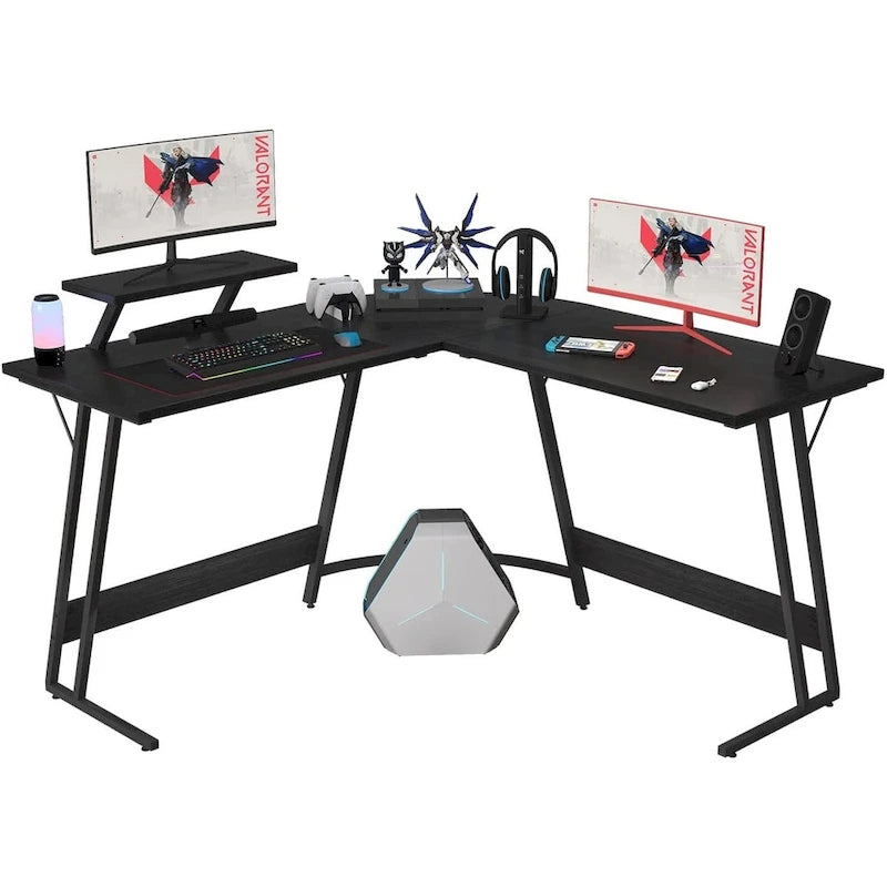 Homall Scrivania da Gioco a L Scrivania ad Angolo per Computer Scrivania per PC Tavolo