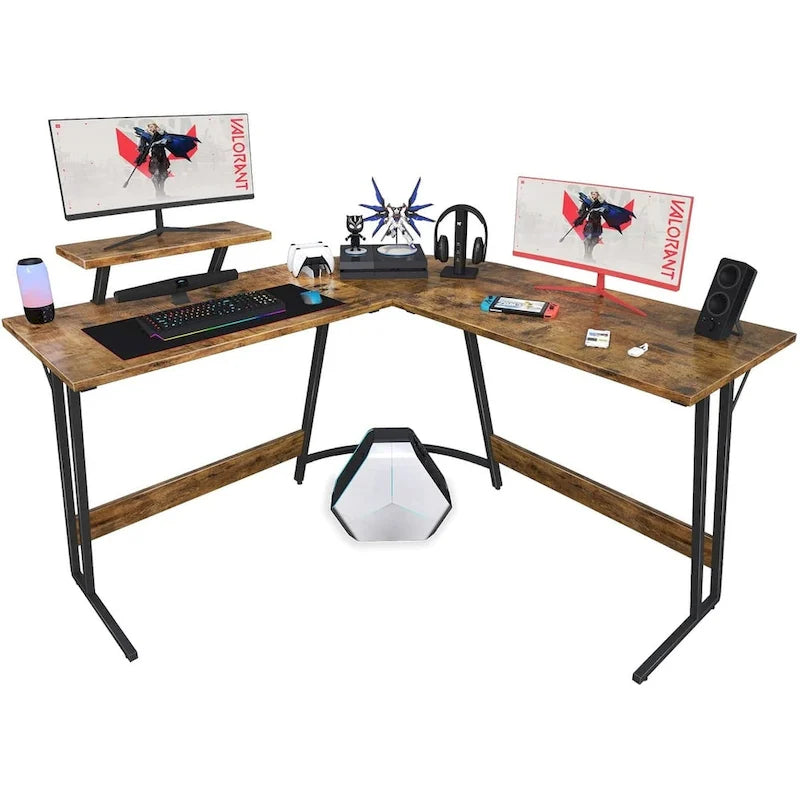 Homall Scrivania da Gioco a L Scrivania ad Angolo per Computer Scrivania per PC Tavolo