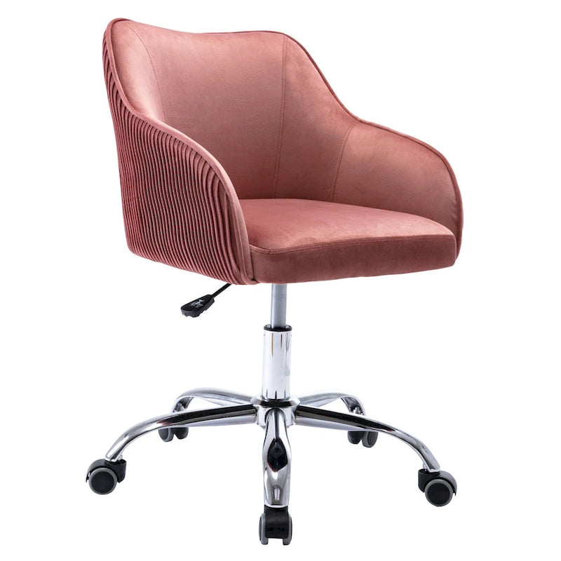 Sedia da ufficio ergonomica regolabile Corvus Braff con rivestimento in velluto