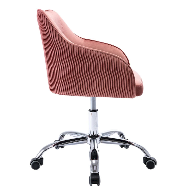 Sedia da ufficio ergonomica regolabile Corvus Braff con rivestimento in velluto